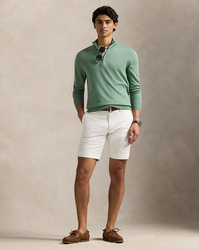 24 cm Stretch Slim Fit Chino Short White