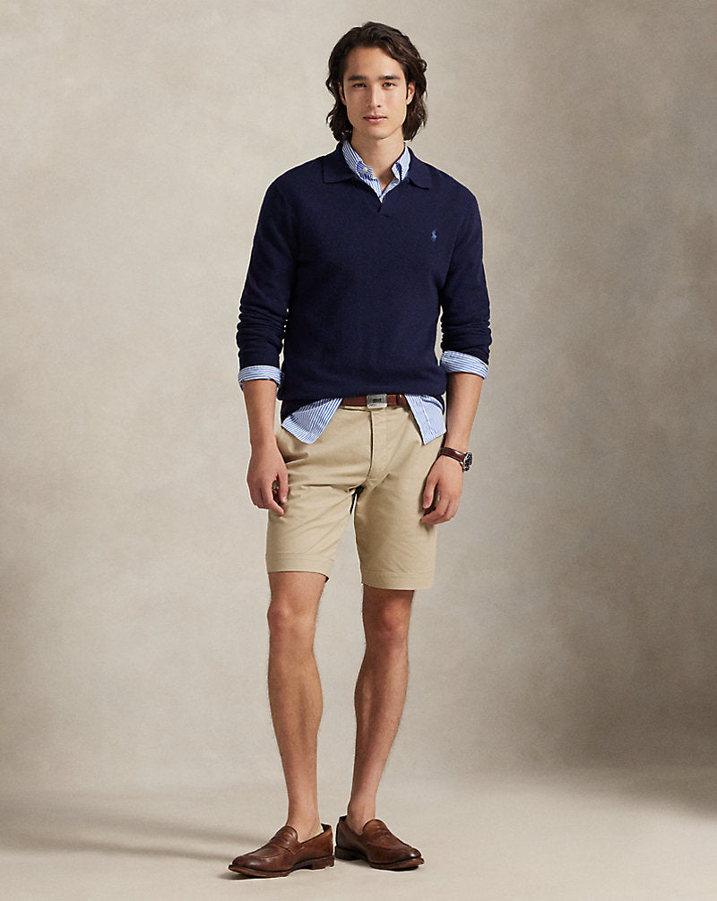 24 cm Stretch Slim Fit Chino Short Classic Khaki