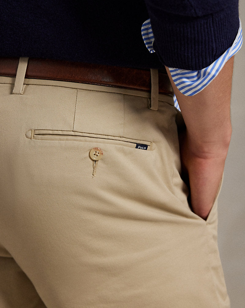 24 cm Stretch Slim Fit Chino Short Classic Khaki