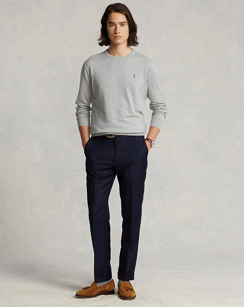 Slim Fit Cotton Sweater Andover Heather