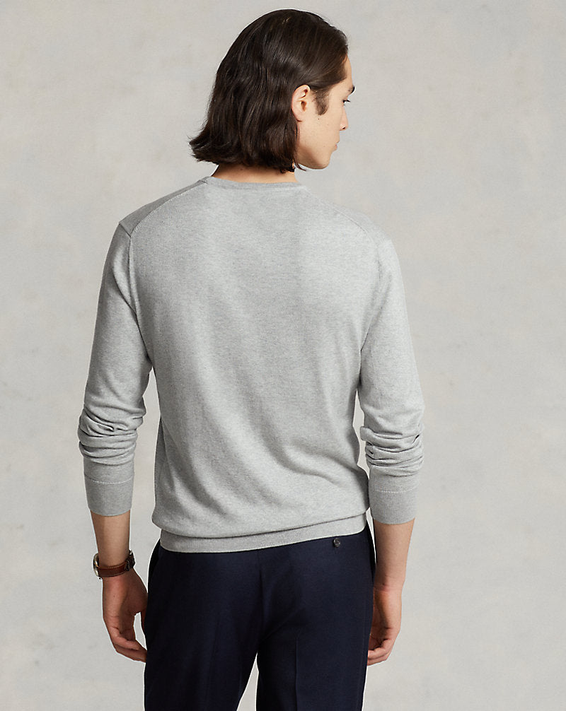 Slim Fit Cotton Sweater Andover Heather