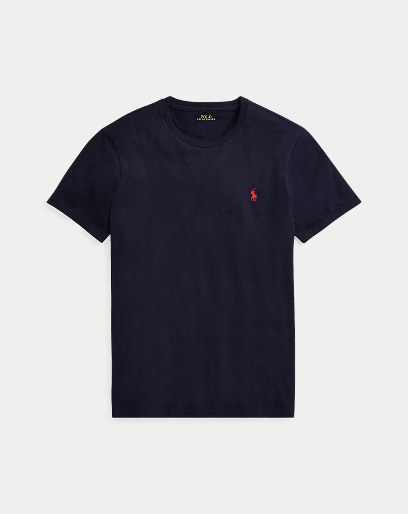 Custom Slim Fit Jersey Crewneck T-Shirt Ink