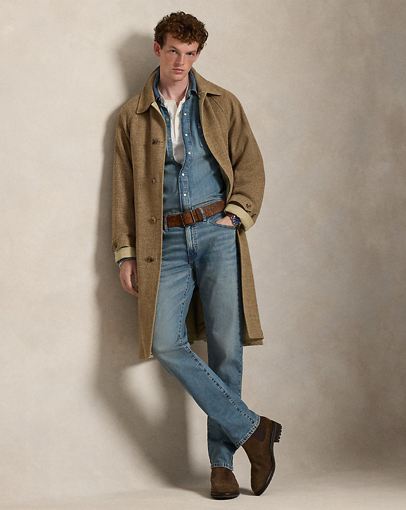 Slub Denim Western Shirt Western