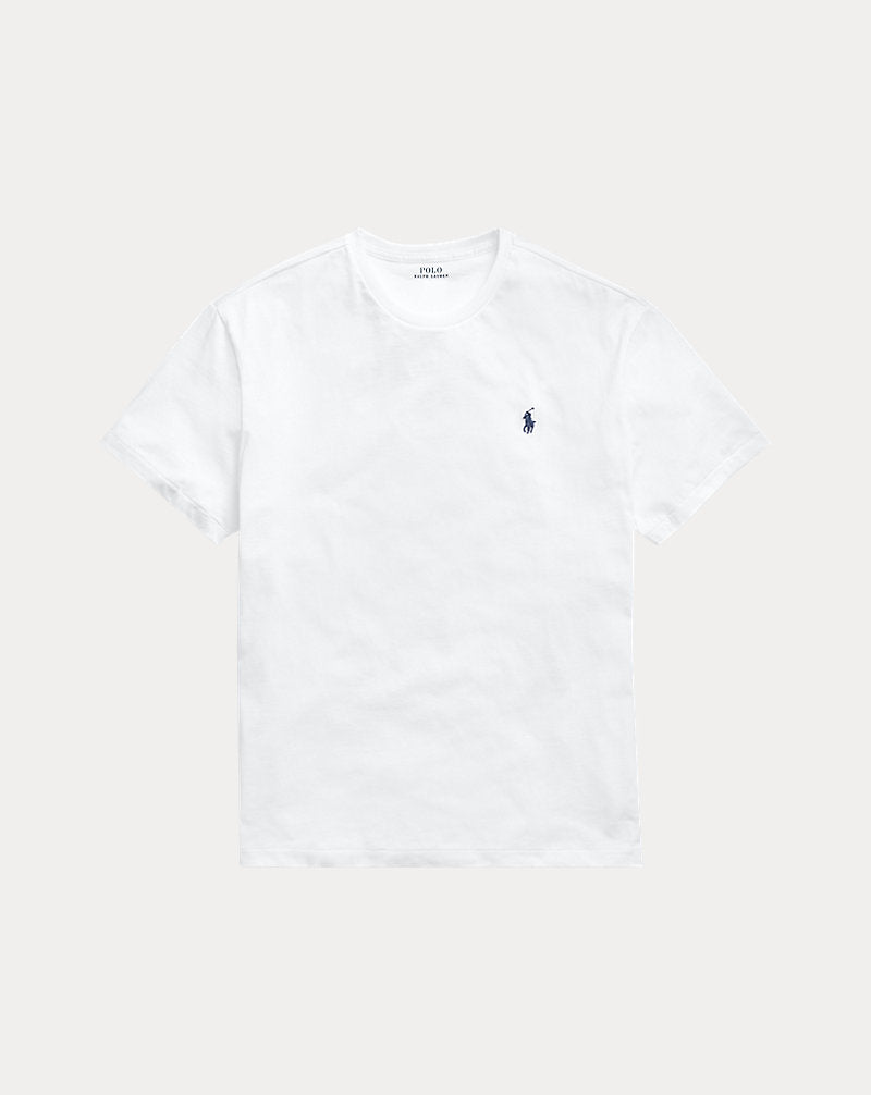 Classic Fit Jersey Crewneck T-Shirt White