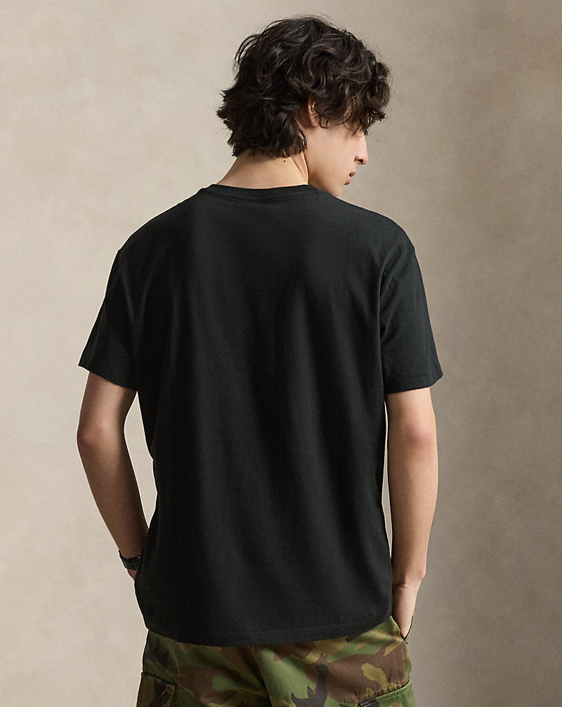 Classic Fit Jersey V-Neck T-Shirt Black