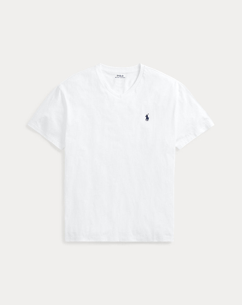 Classic Fit Jersey V-Neck T-Shirt White