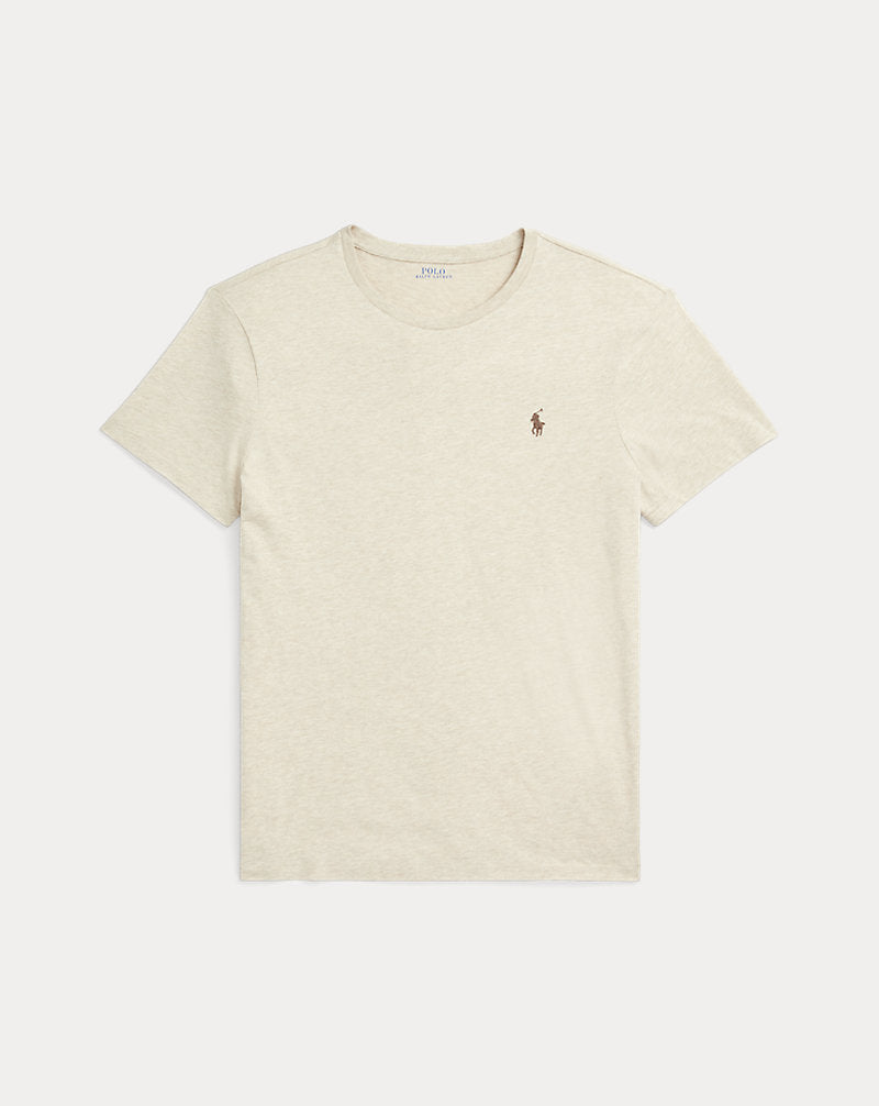 Custom Slim Fit Jersey Crewneck T-Shirt Expedition Dune Heather