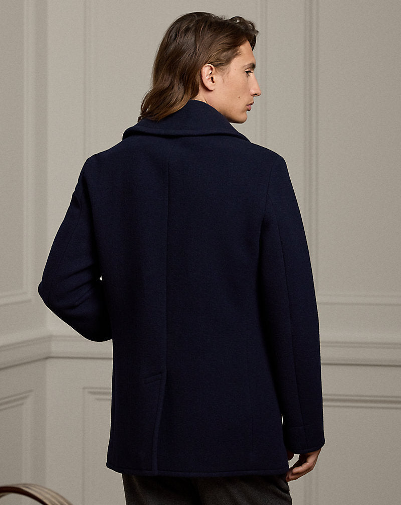 Fullerton Wool-Cashmere Peacoat Classic Chairman Navy