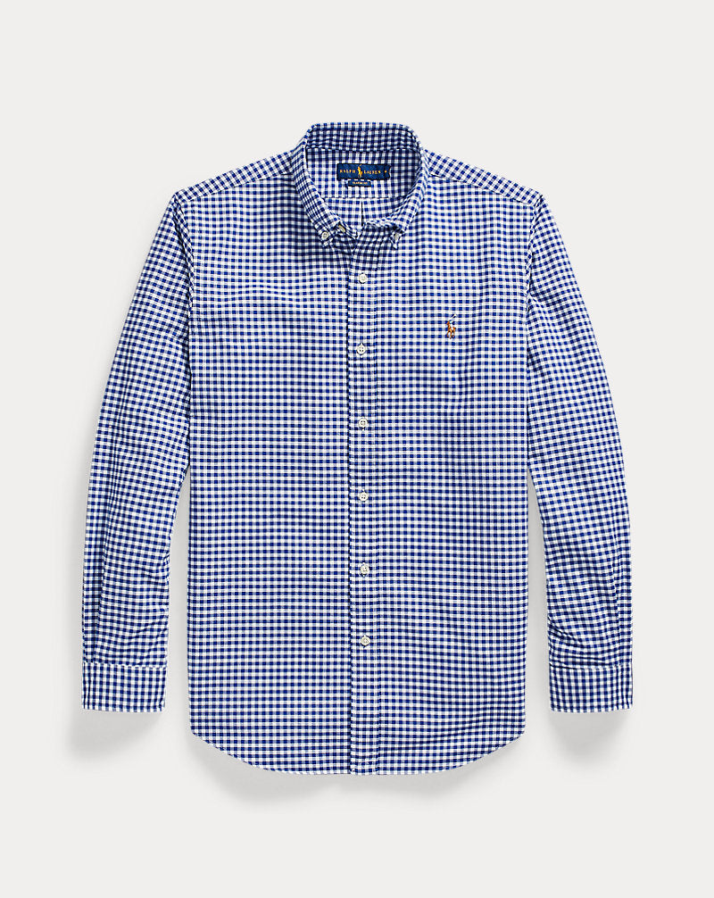 Custom Fit Oxford Shirt Blue/White Gingham