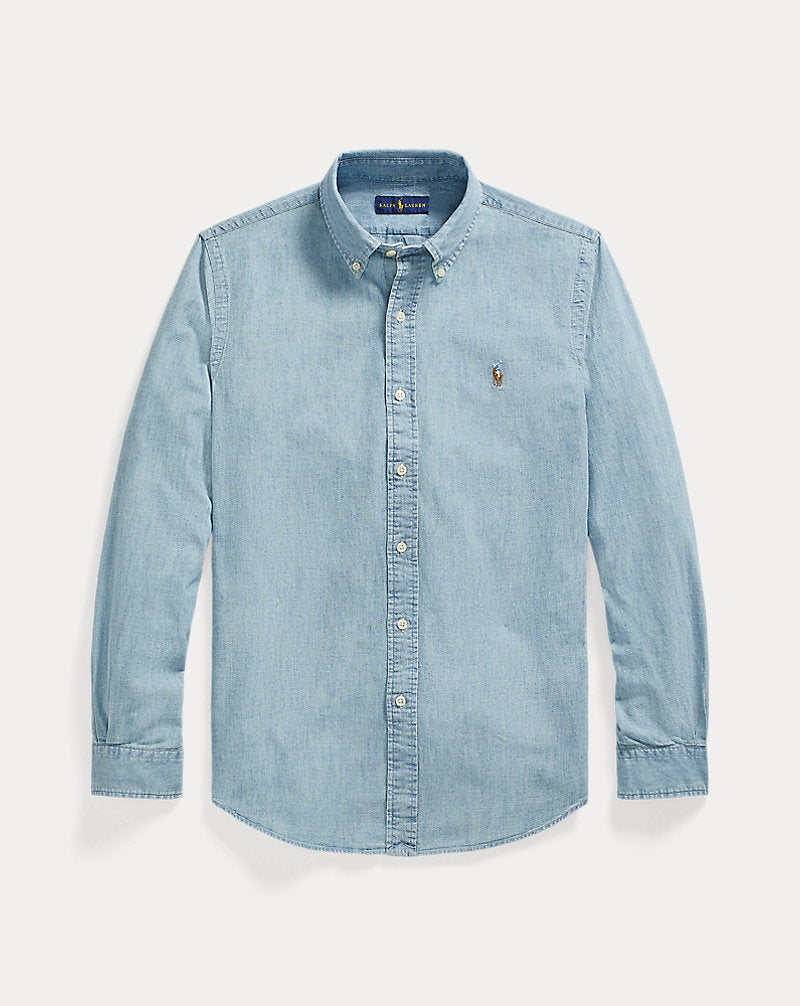 Custom Fit Chambray Shirt Chambray