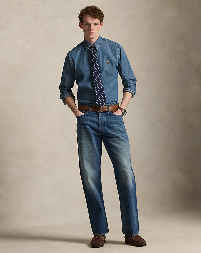 Custom Fit Denim Shirt Denim