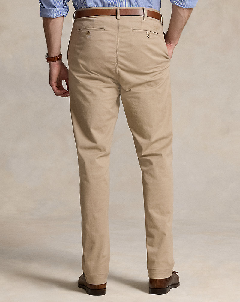 Stretch Classic Fit Chino Trouser Khaki Tan