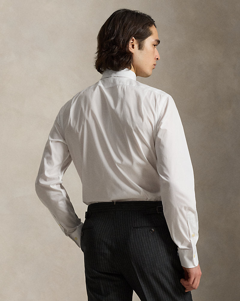 Custom Fit Poplin Shirt White