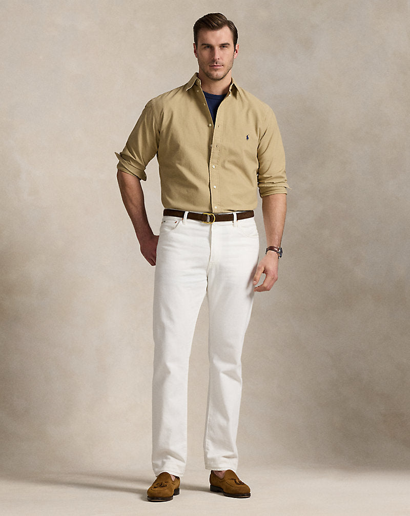 Garment-Dyed Oxford Shirt Surrey Tan