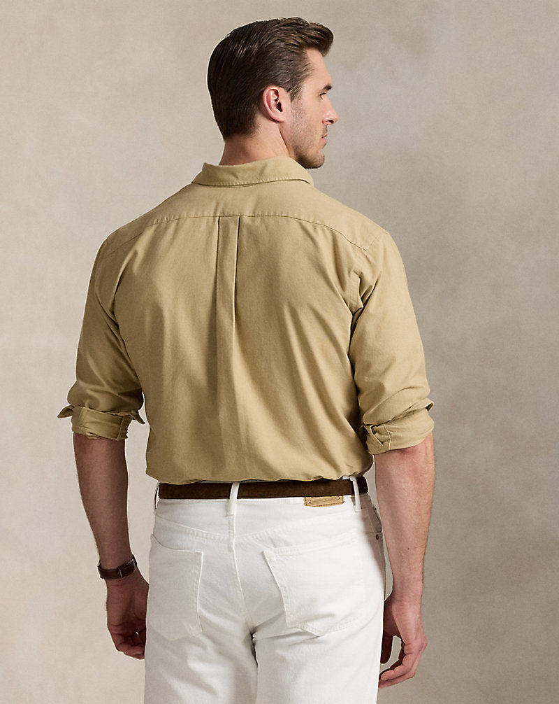 Garment-Dyed Oxford Shirt Surrey Tan