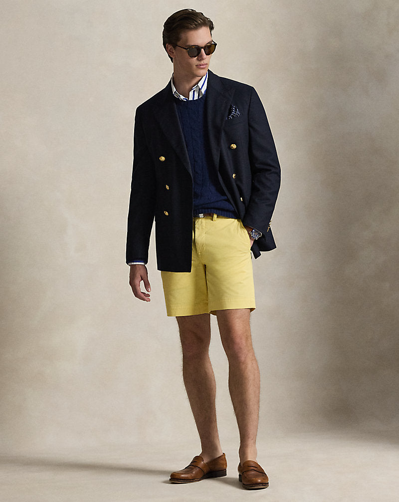 20.5 cm Stretch Straight Fit Chino Short Corn Yellow