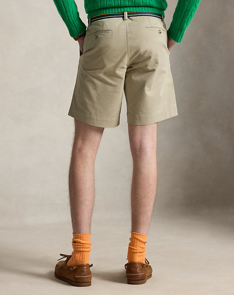 20.5 cm Stretch Straight Fit Chino Short Khaki Tan
