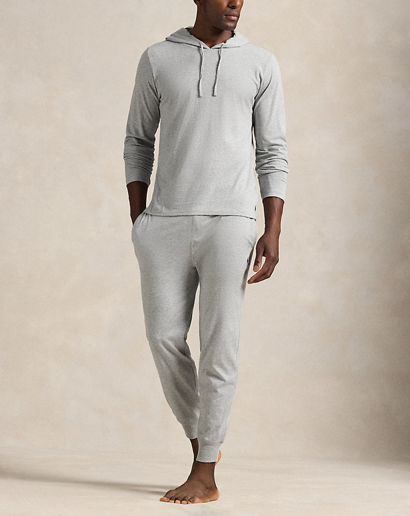 Cotton Jersey Sleep Hoodie Andover Heather