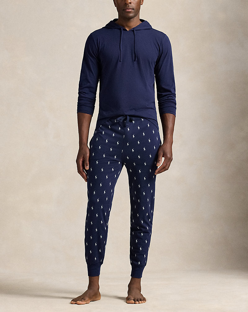 All-over Pony Cotton Jersey Sleep Jogger Cruise Navy Aopp