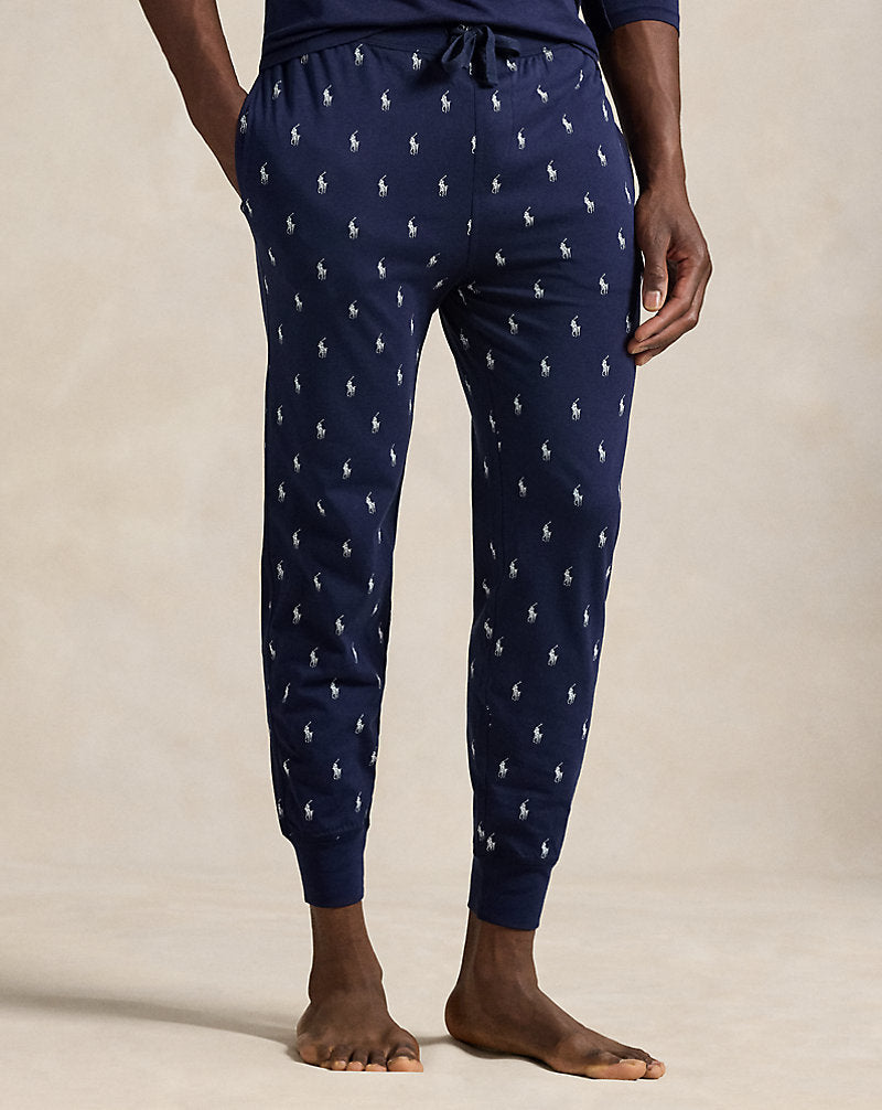 All-over Pony Cotton Jersey Sleep Jogger Cruise Navy Aopp
