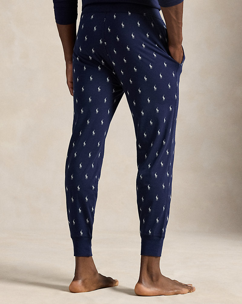 All-over Pony Cotton Jersey Sleep Jogger Cruise Navy Aopp
