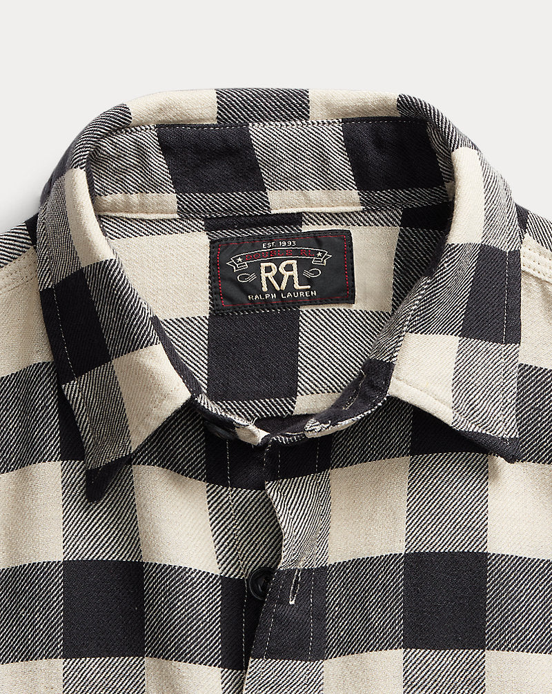 Buffalo Check Twill Workshirt 413 Black/Cream
