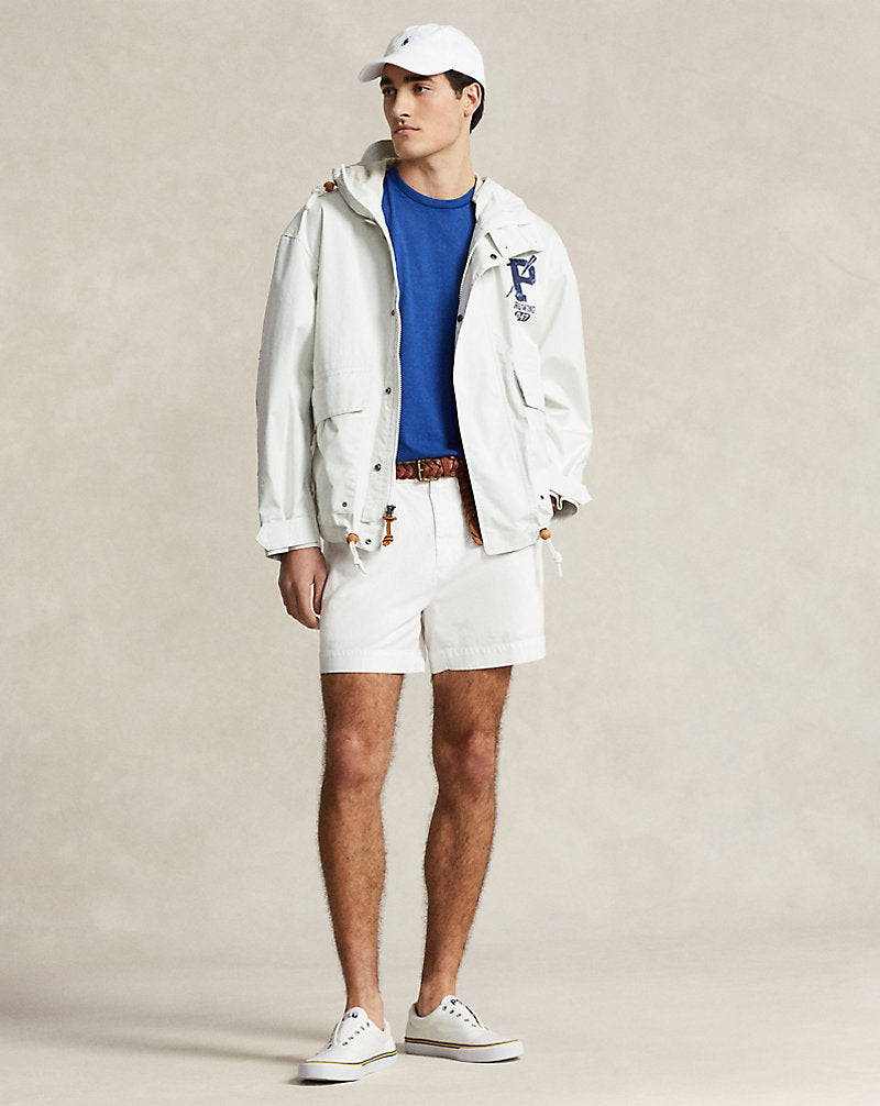 12.5 cm Stretch Classic Fit Chino Short Deckwash White