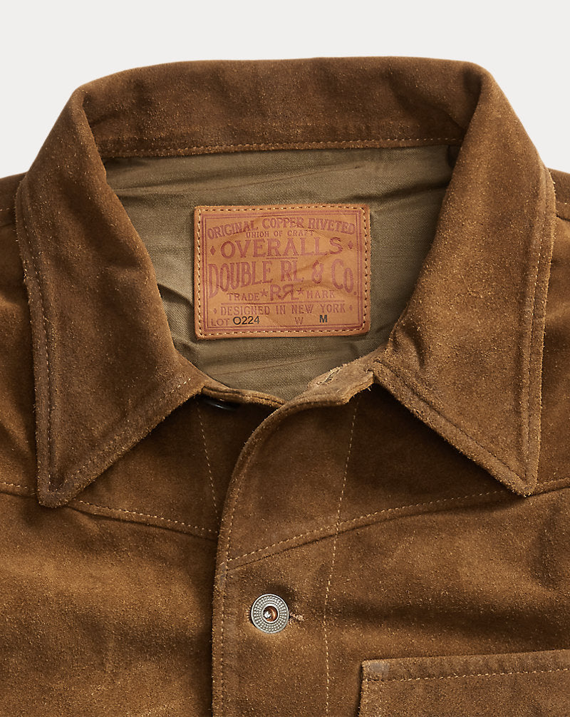 Roughout Suede Jacket Brown