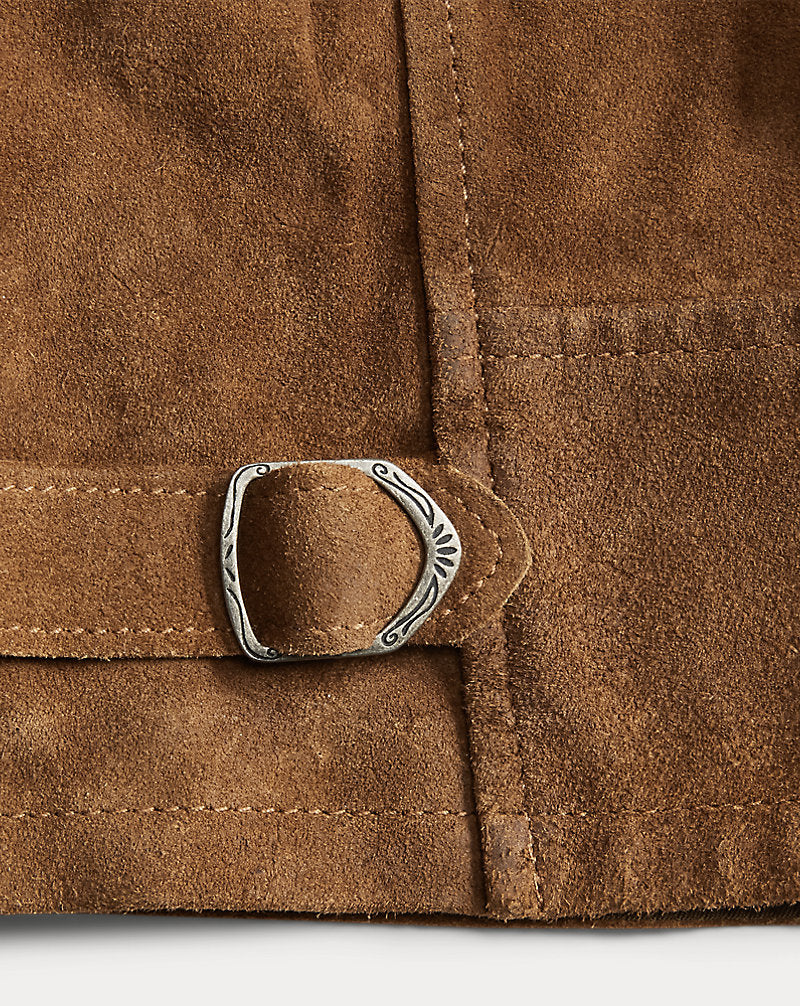 Roughout Suede Jacket Brown