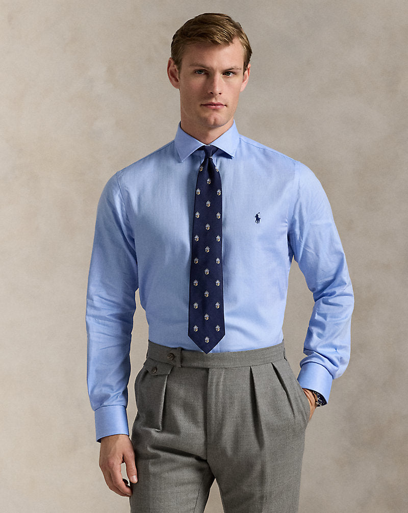 Slim Fit Poplin Shirt Blue
