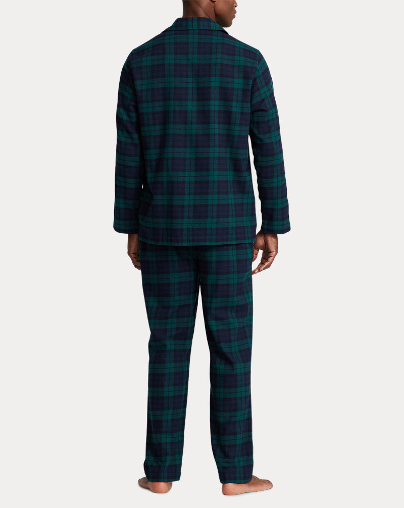 Plaid Flannel Sleep Set Gb Fa22 Bear Blackwatch S