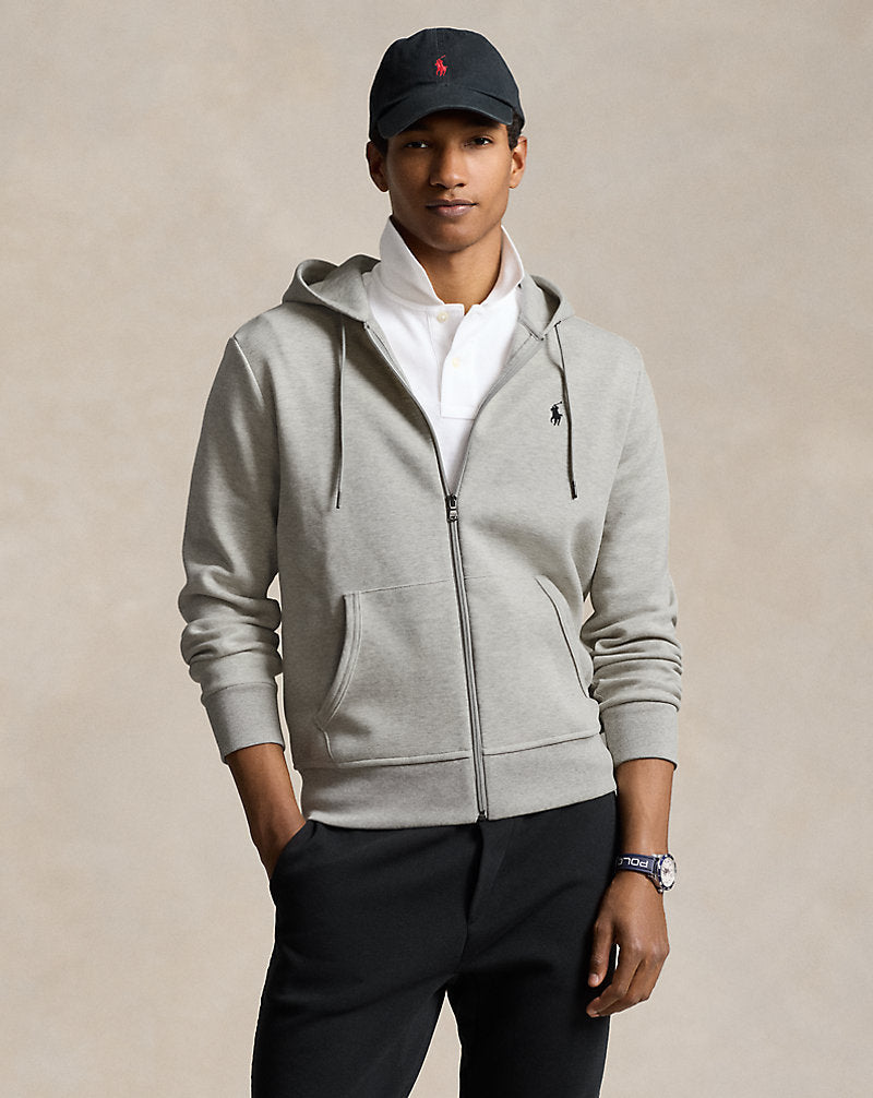 Double-Knit Full-Zip Hoodie Light Sport Heather