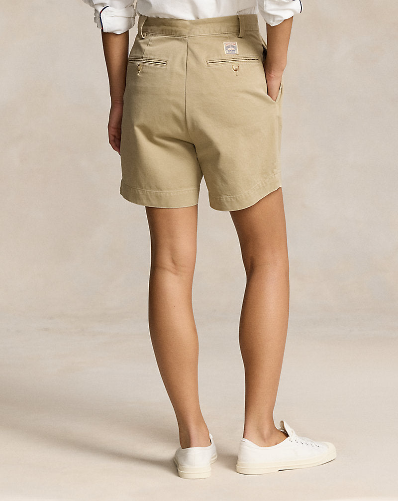 12.5 cm Cormac Relaxed Fit Pleated Short Khaki