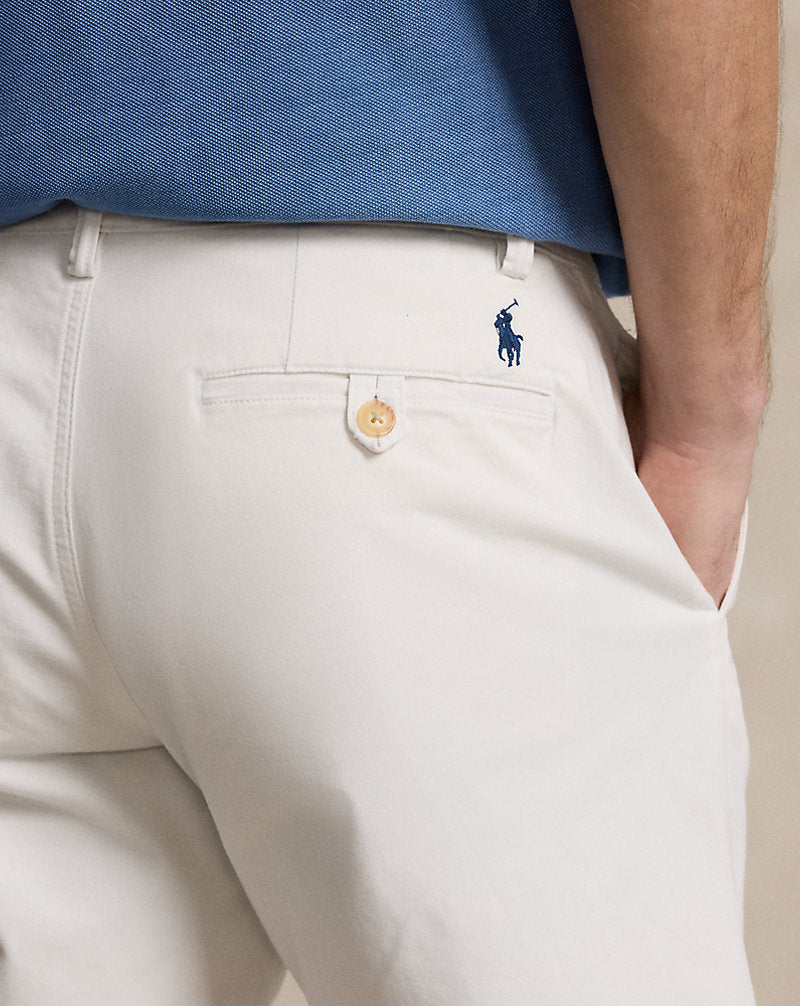 20.5 cm Stretch Straight Fit Chino Short Deckwash White