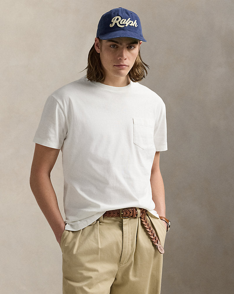 Classic Fit Jersey Pocket T-Shirt Deckwash White