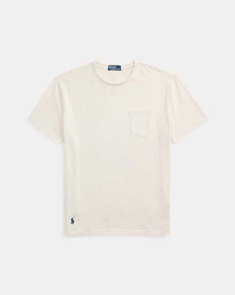 Classic Fit Jersey Pocket T-Shirt Deckwash White