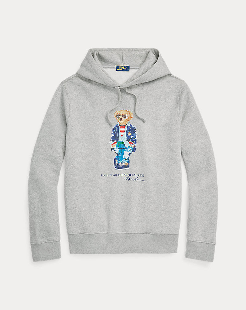 Polo Bear Fleece Hoodie Andover Htr Regatta