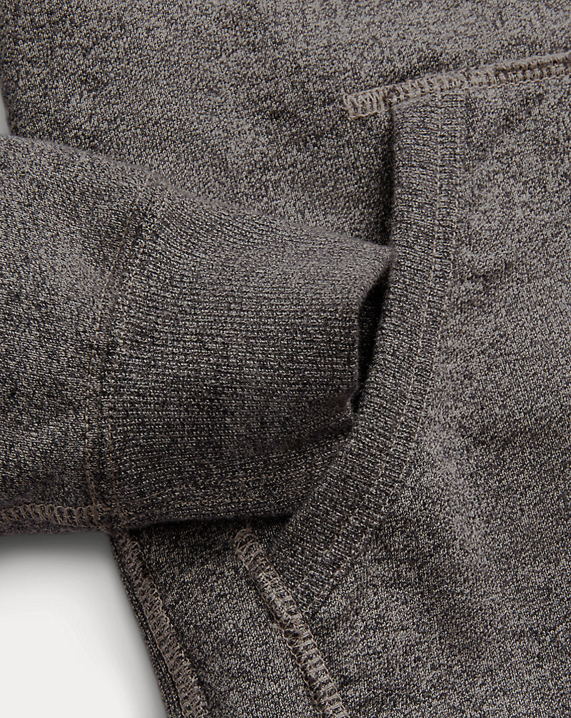 French Terry Full-Zip Hoodie Charcoal Heather