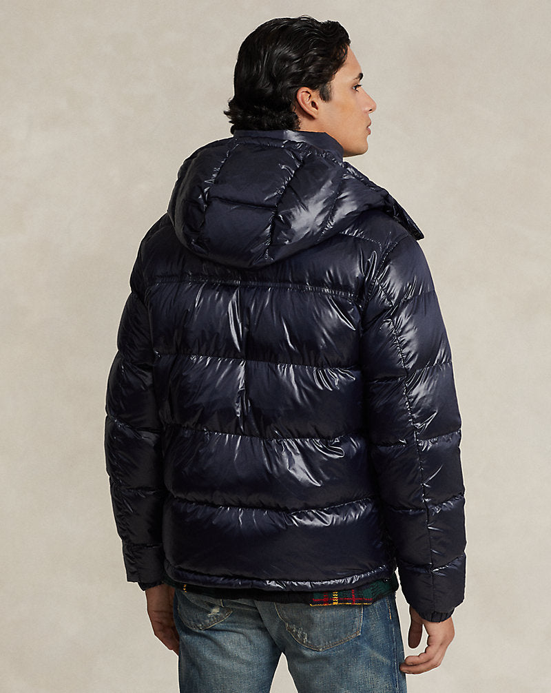 The Decker Glossed Down Jacket Collection Navy Glossy