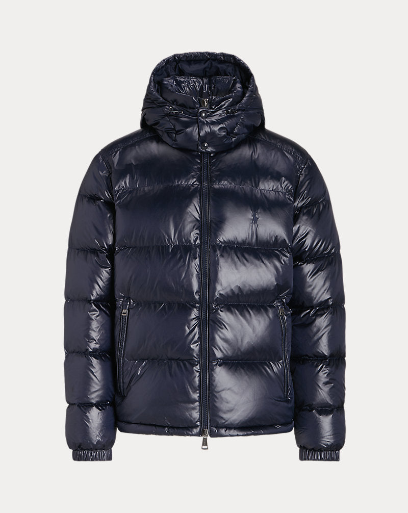 The Decker Glossed Down Jacket Collection Navy Glossy