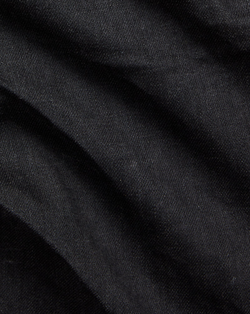 Vintage 5-Pocket Black Selvedge Jeans Neu Schwarz auf Schwarz