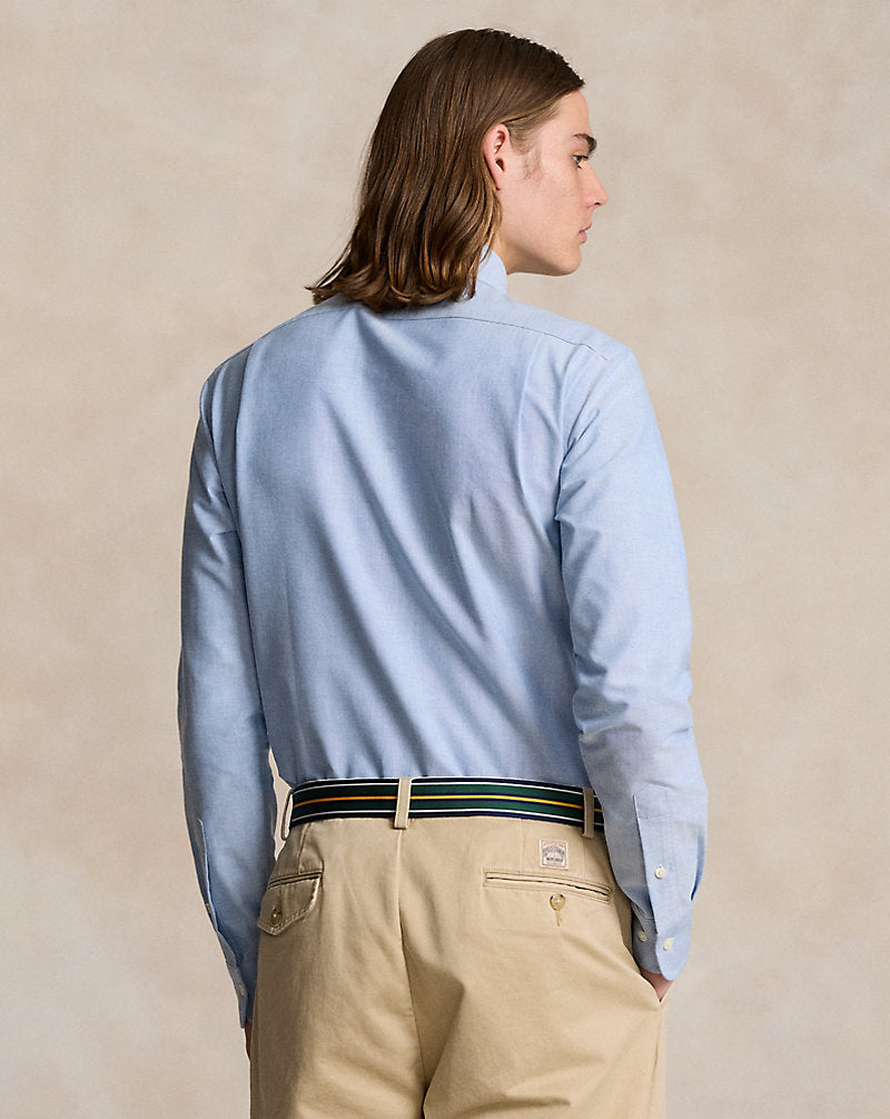 Custom Fit Monogram Oxford Shirt Bsr Blue