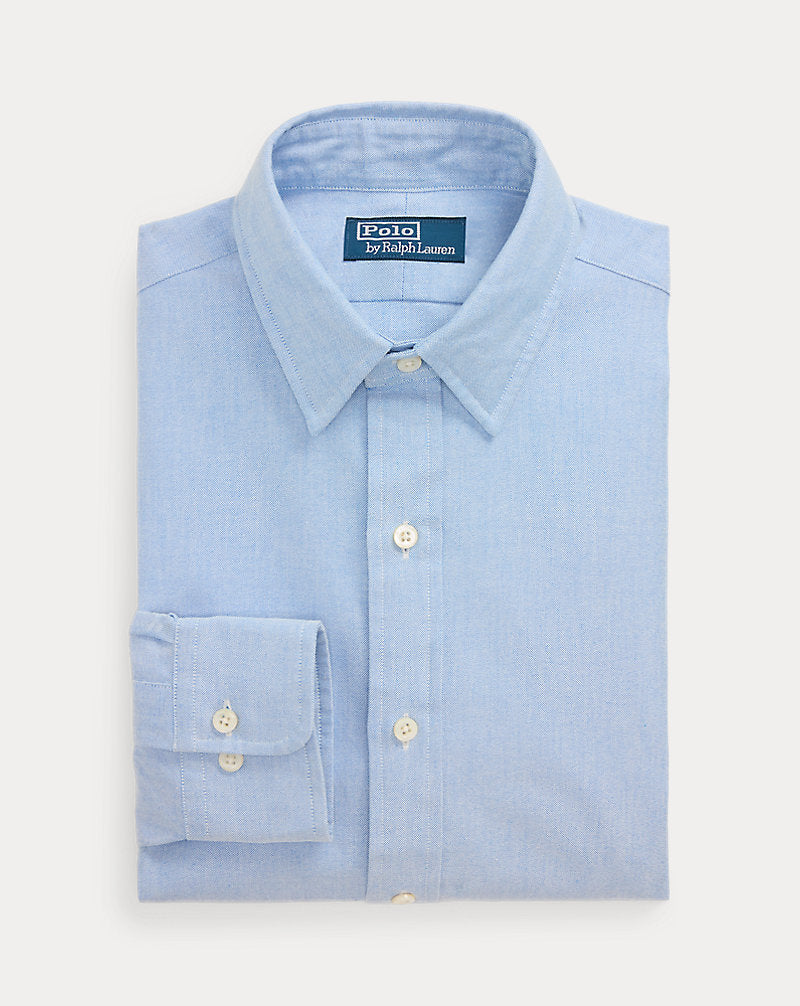 Custom Fit Monogram Oxford Shirt Bsr Blue