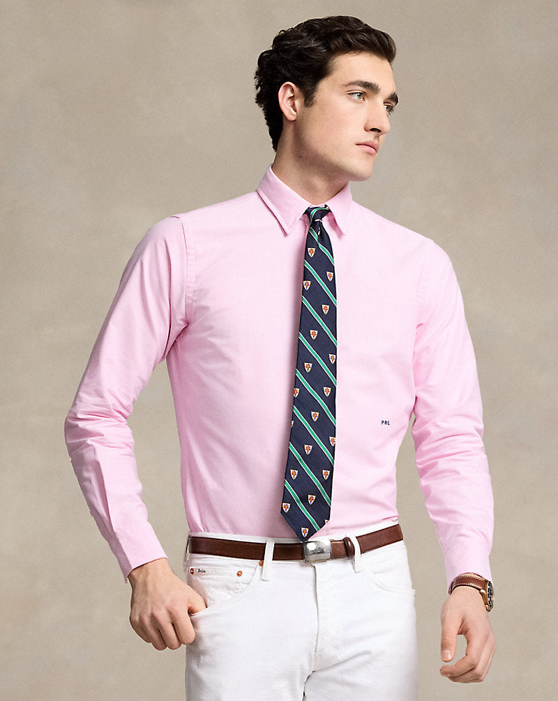 Custom Fit Monogram Oxford Shirt New Rose