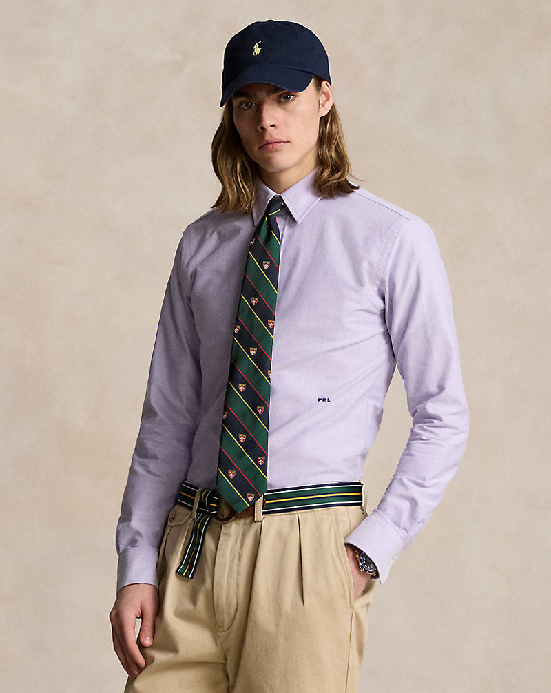 Custom Fit Monogram Oxford Shirt Thistle