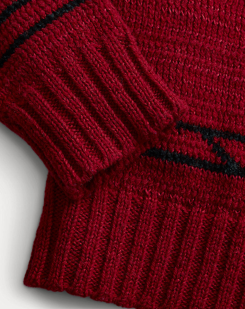 Naiomi Glasses Wool-Blend Jumper Red Combo