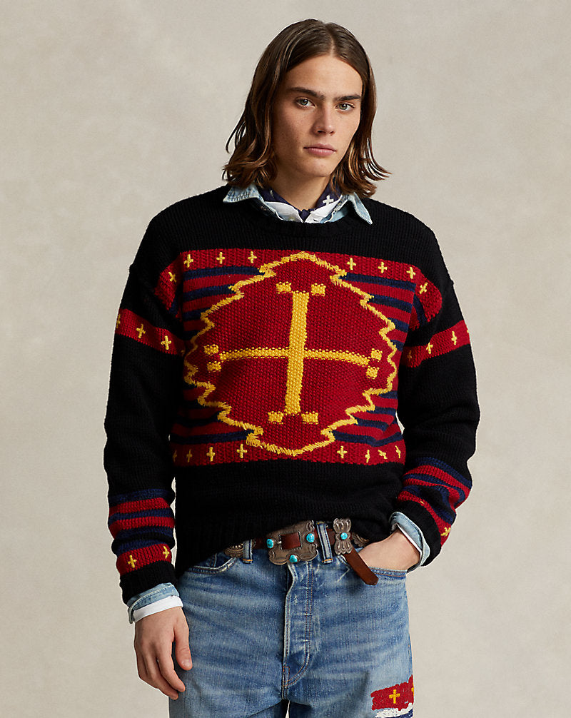 Naiomi Glasses Wool-Blend Jumper Black Combo