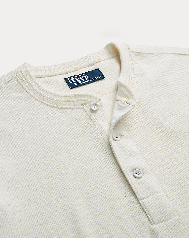 Naiomi Glasses Henley Shirt Warm Cream