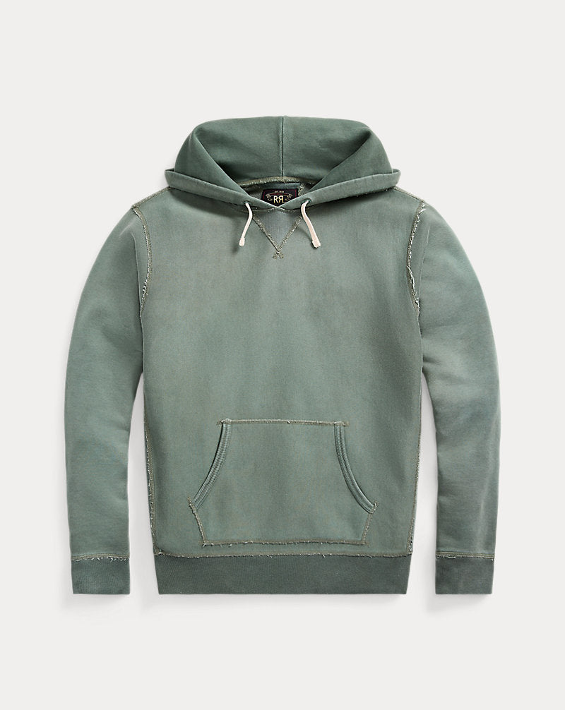 Garment-Dyed Fleece Hoodie Collegiate Green
