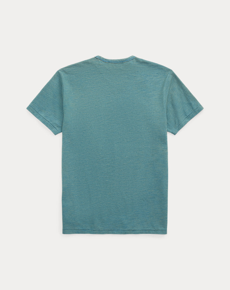 Indigo Jersey Pocket T-Shirt Washed Blue Indigo